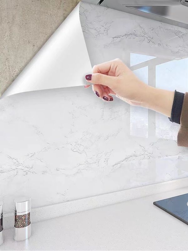PVC Self Adhesive Film PVC Dekoratif 1000mm 0.15mm Untuk Mebel Panel Dinding Langit-langit