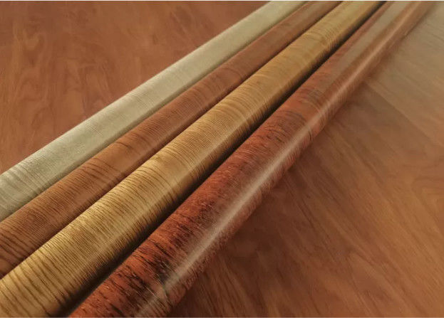Tinta Butir Kayu Komersial Mentransfer Film Cetak PVC Untuk Lantai Ubin WPC