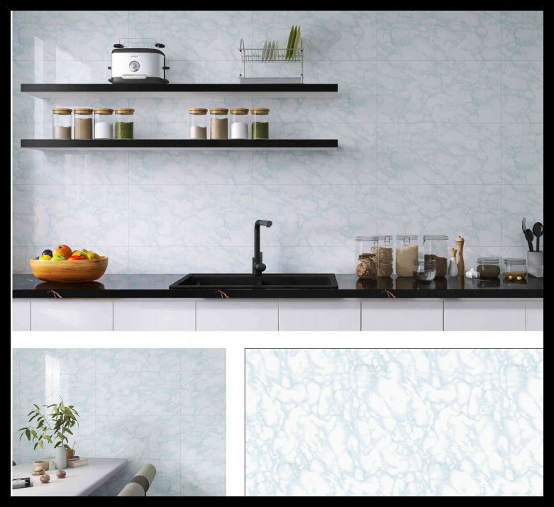 Roll atau Tile Minyak Dan Kotoran Pencegahan Wall Dekoratif Sticker 200PCS Per Paket